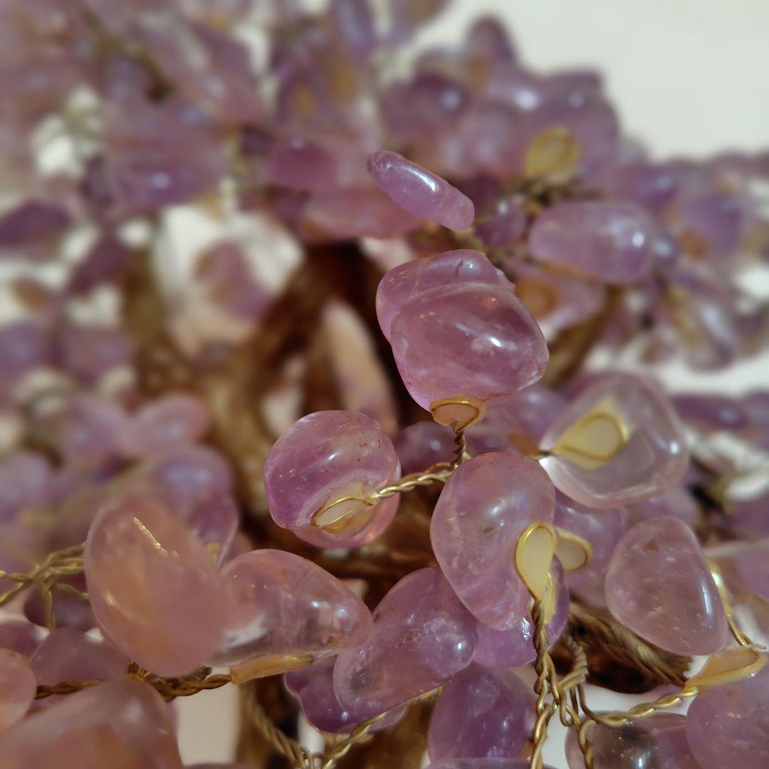 アメジスト桜木置物 アメジスト紫水晶