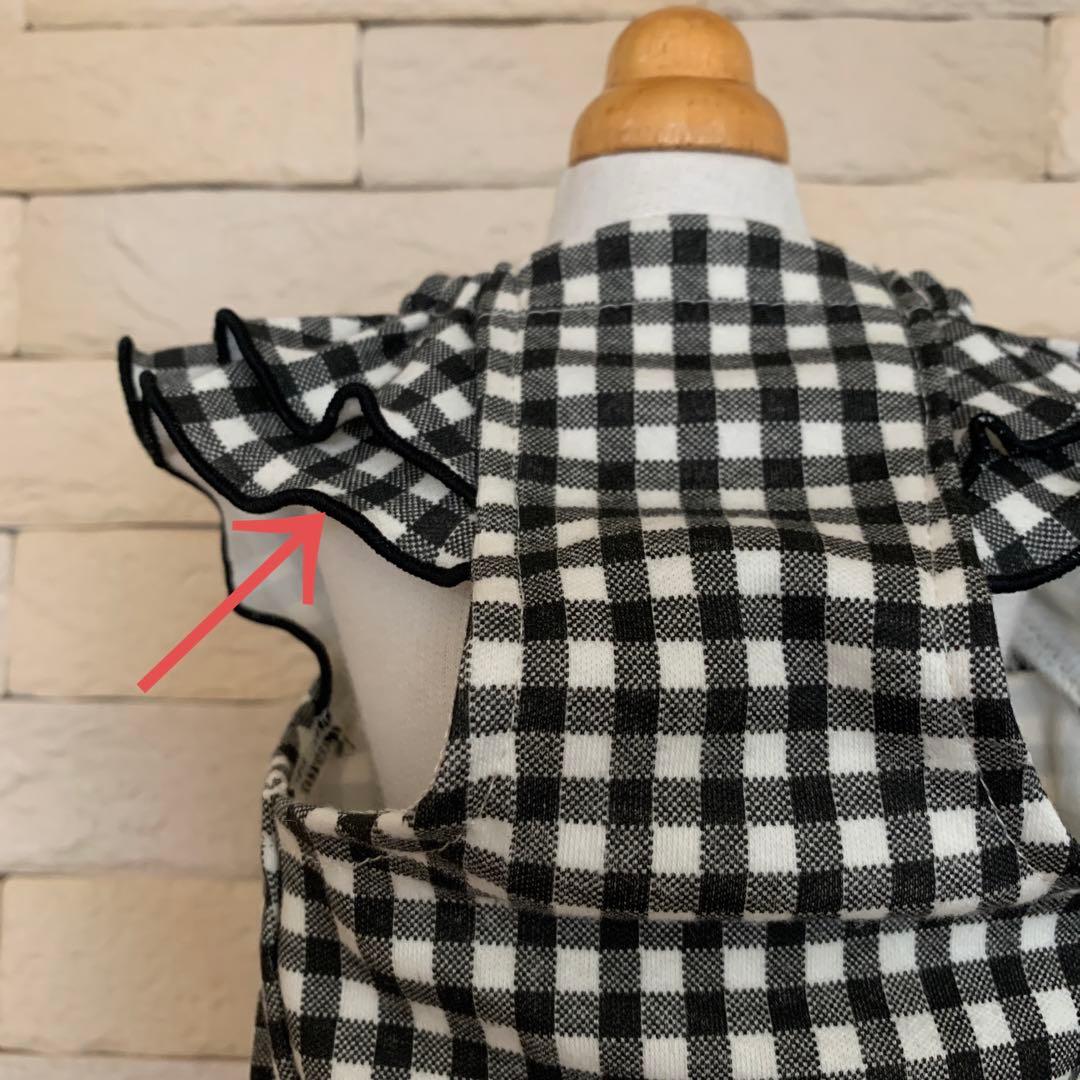 ギャザースモック　犬服　ハンドメイド