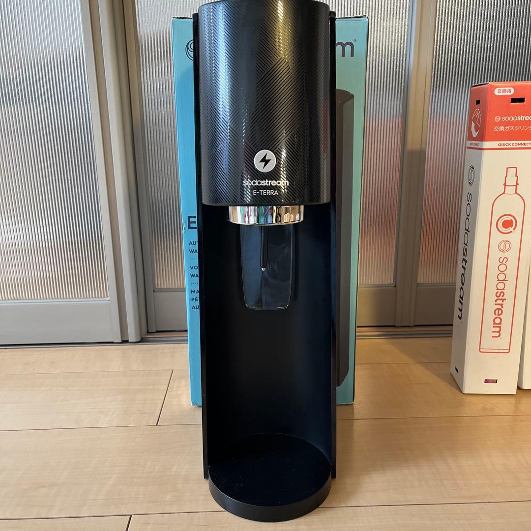 ソーダストリーム　e-terra 黒　使用済ガス付き