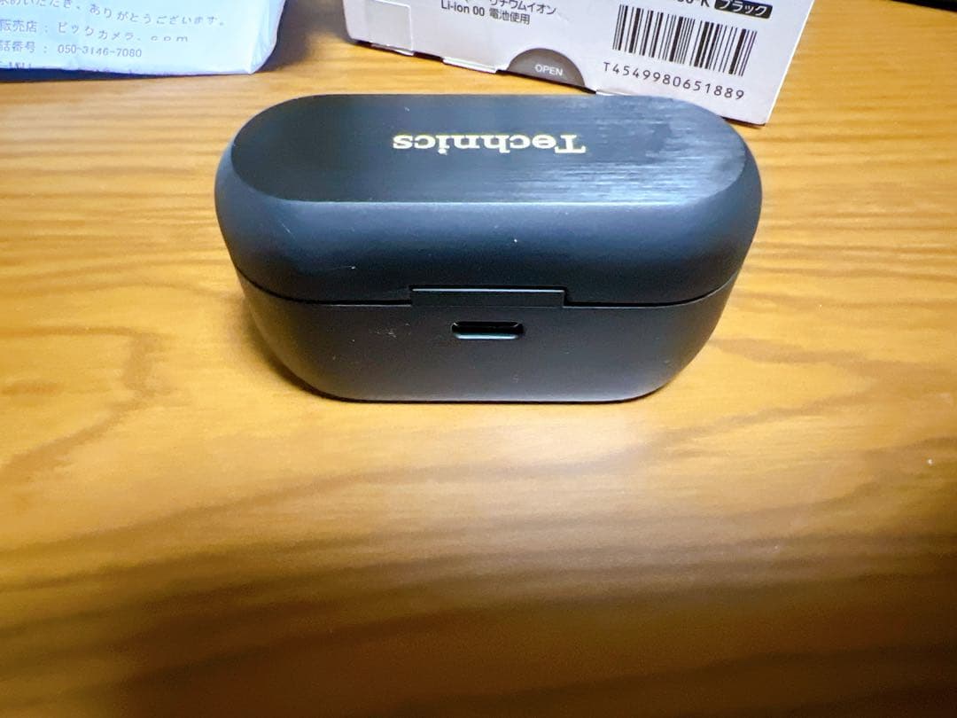 Technics ワイヤレスイヤホン ブラック EAH-AZ80-K 左側のみ