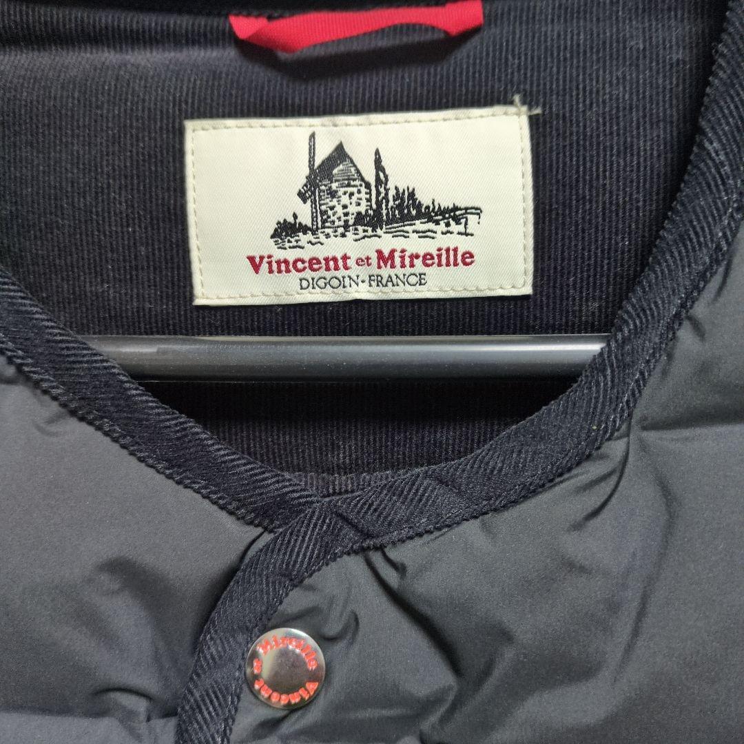 Vincent et Mireille ブラックダウンベスト　38