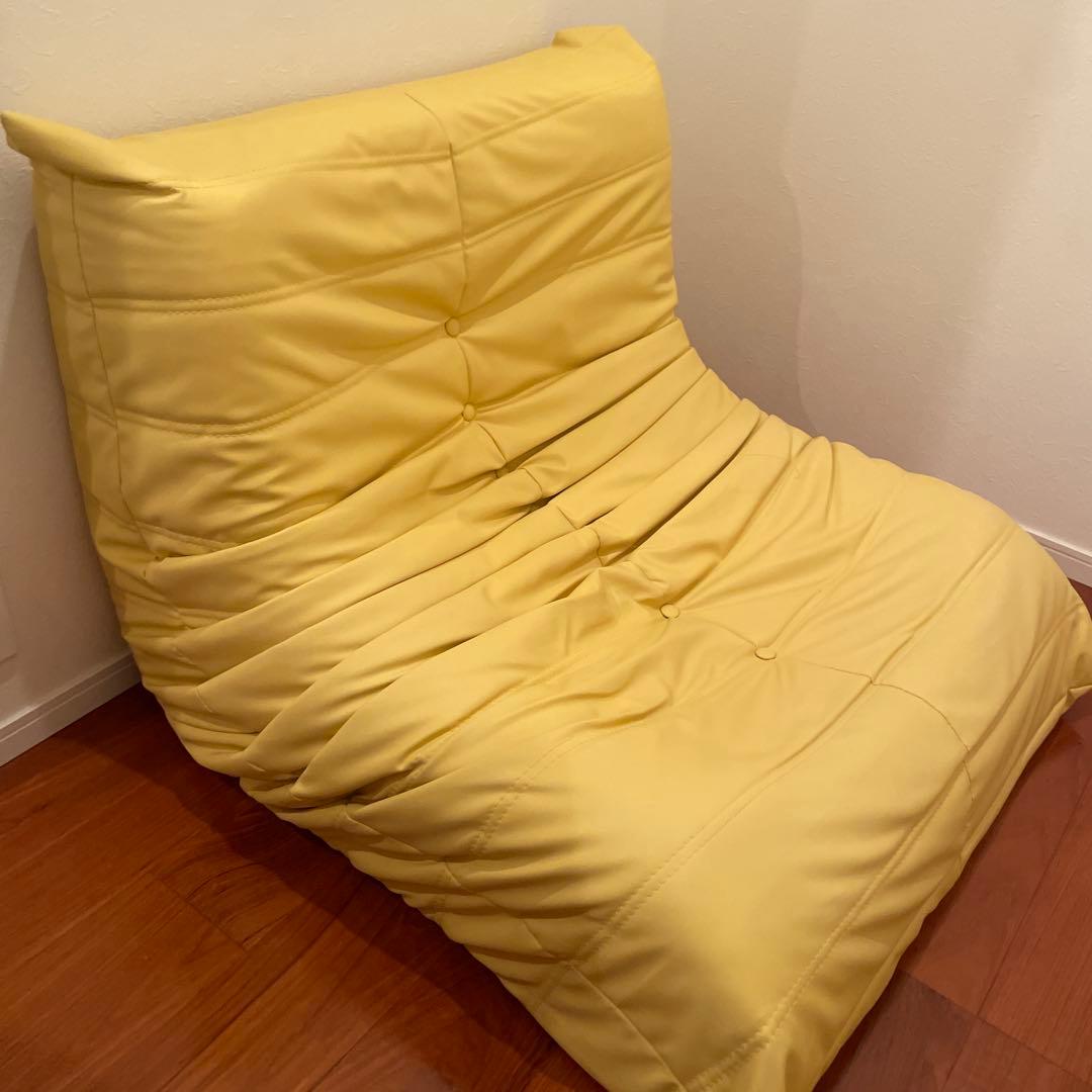 リーンロゼ　トーゴ イエロー1人掛けソファ リプロダクト