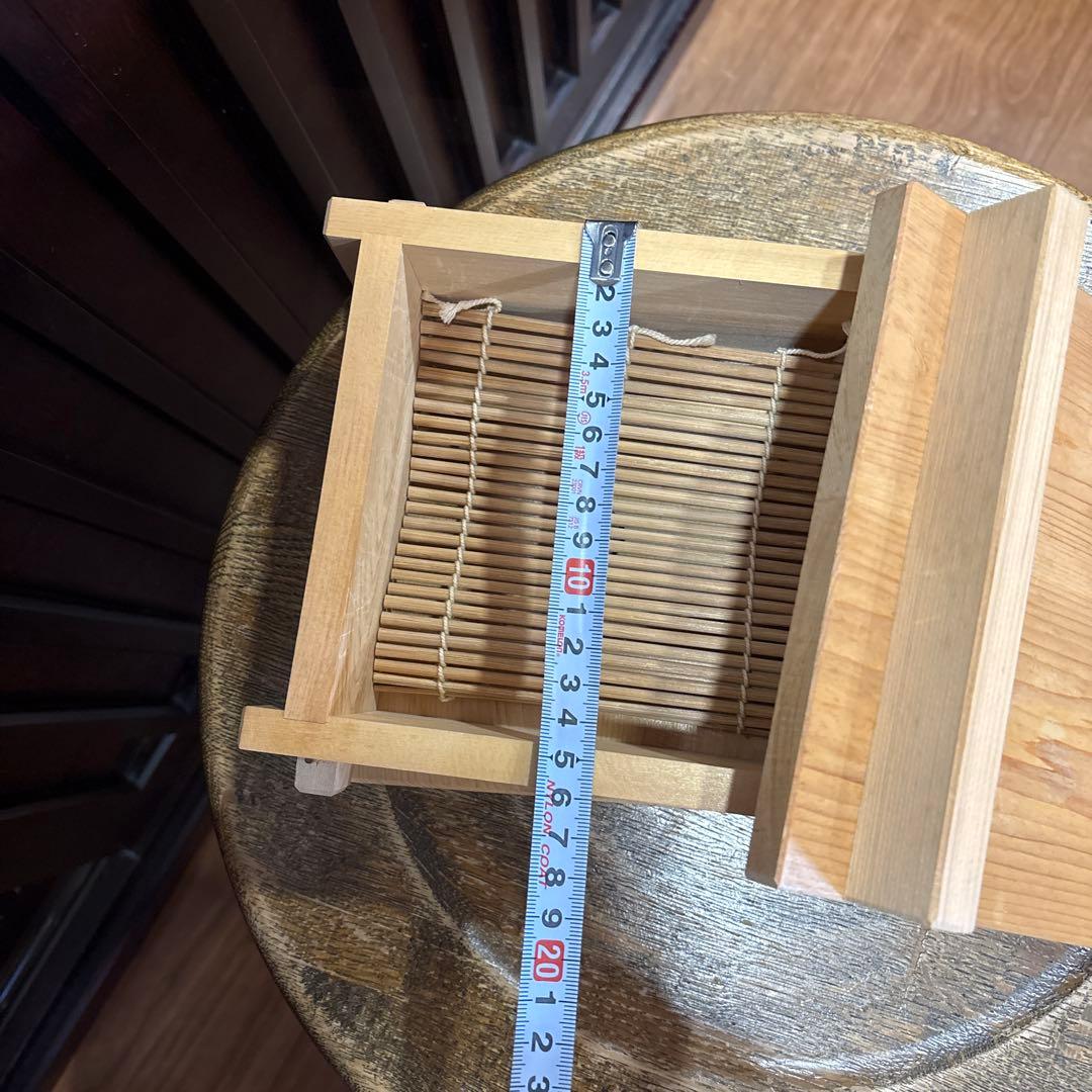 超美品！レア　木製　木曽檜角型セイロ　せいろ　昭和レトロ