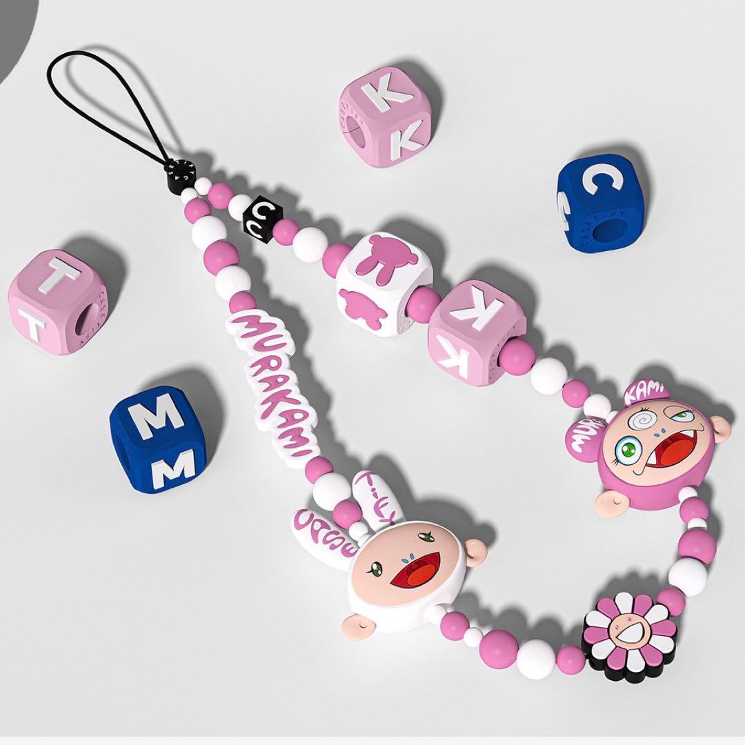 CASETiFY 村上隆 コラボ スマホストラップ＆チャームキューブ ピンク