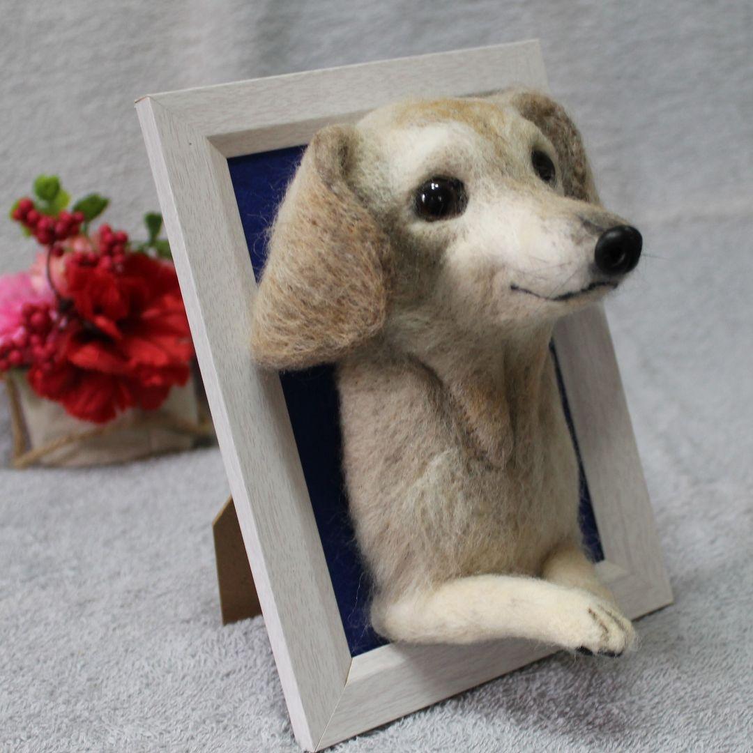 きなさま専用 羊毛フェルト 額飾り