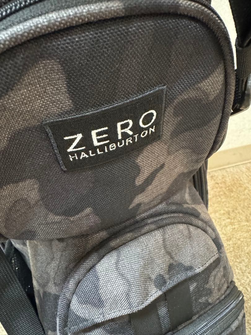 ZERO HALLIBURTON キャディバッグ 迷彩柄 ブラックカモ