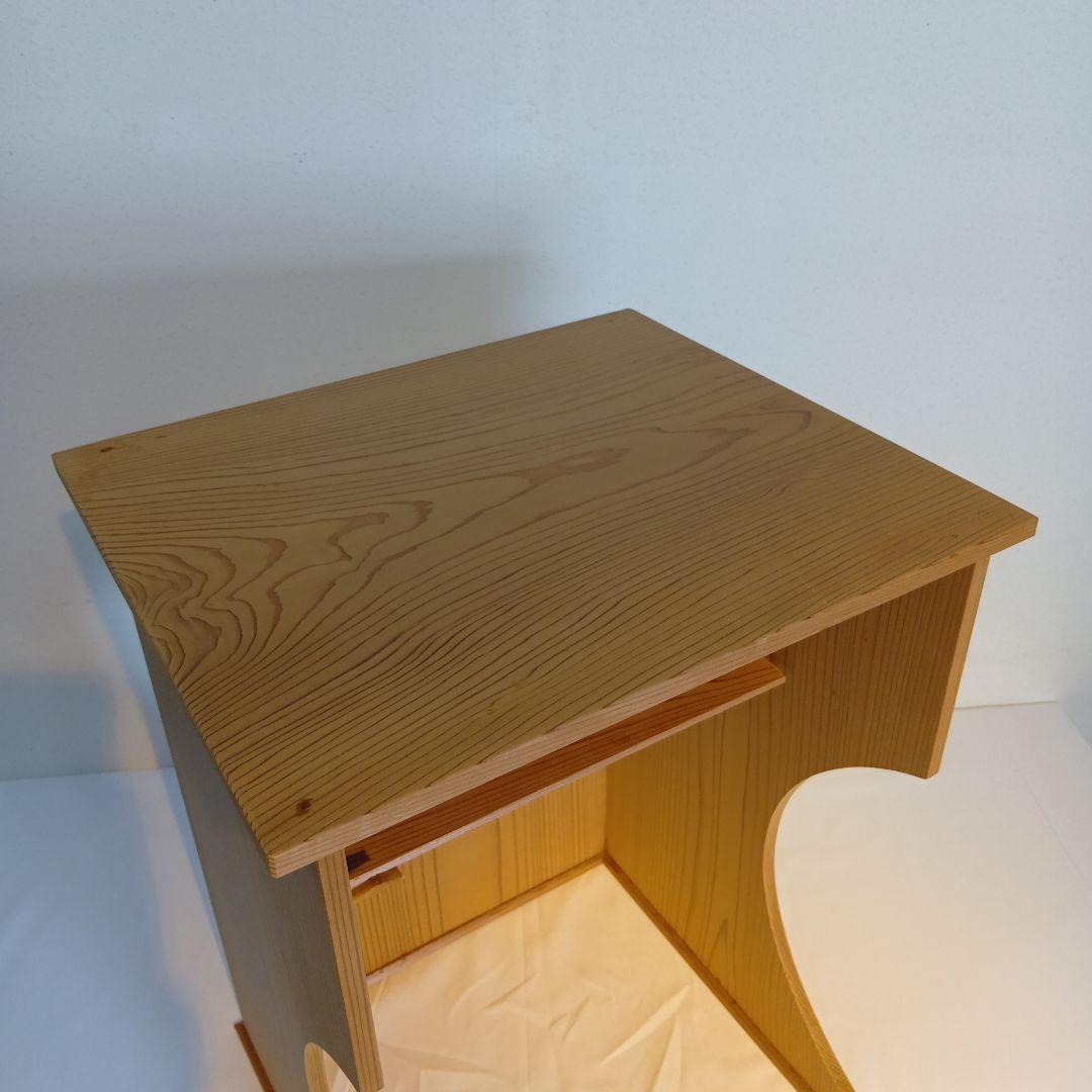 値下げ茶道具　抱清棚　杉木地　紙箱