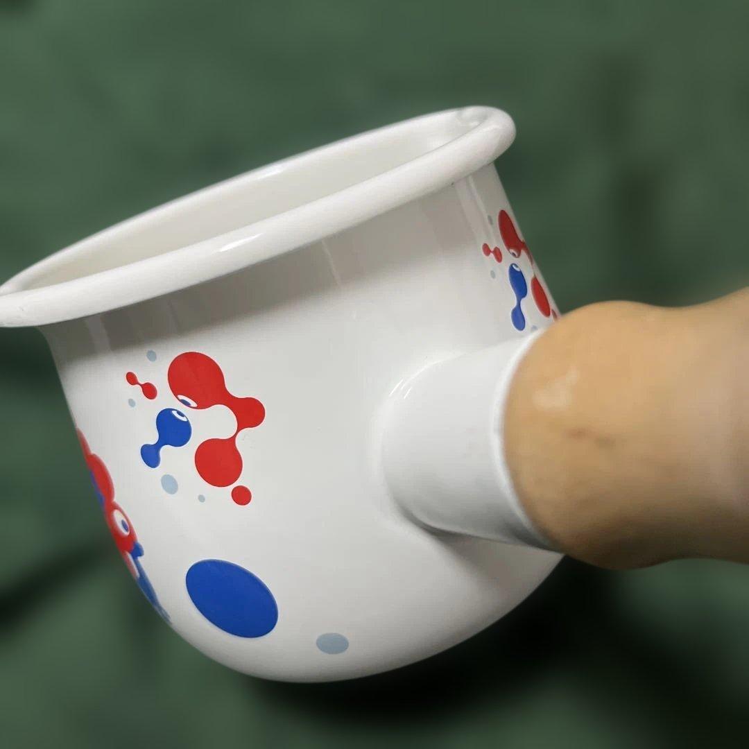 ミャクミャク ホーロープチミルクパン 水玉