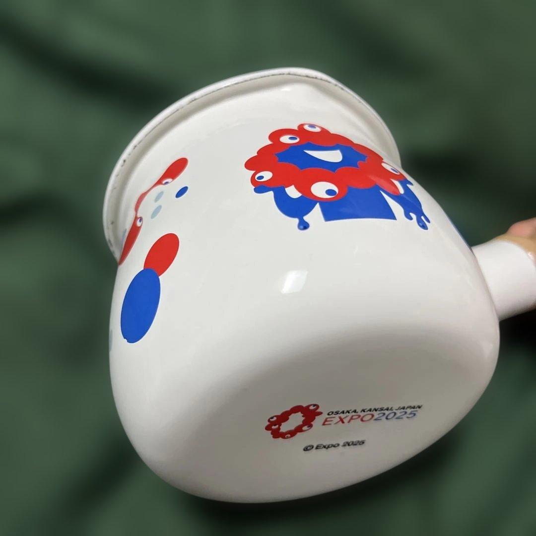 ミャクミャク ホーロープチミルクパン 水玉