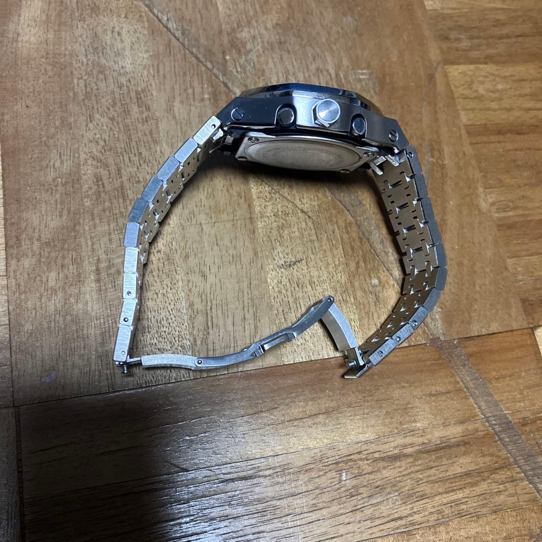 カシオーク　ステンレススチール シルバー/ブルー