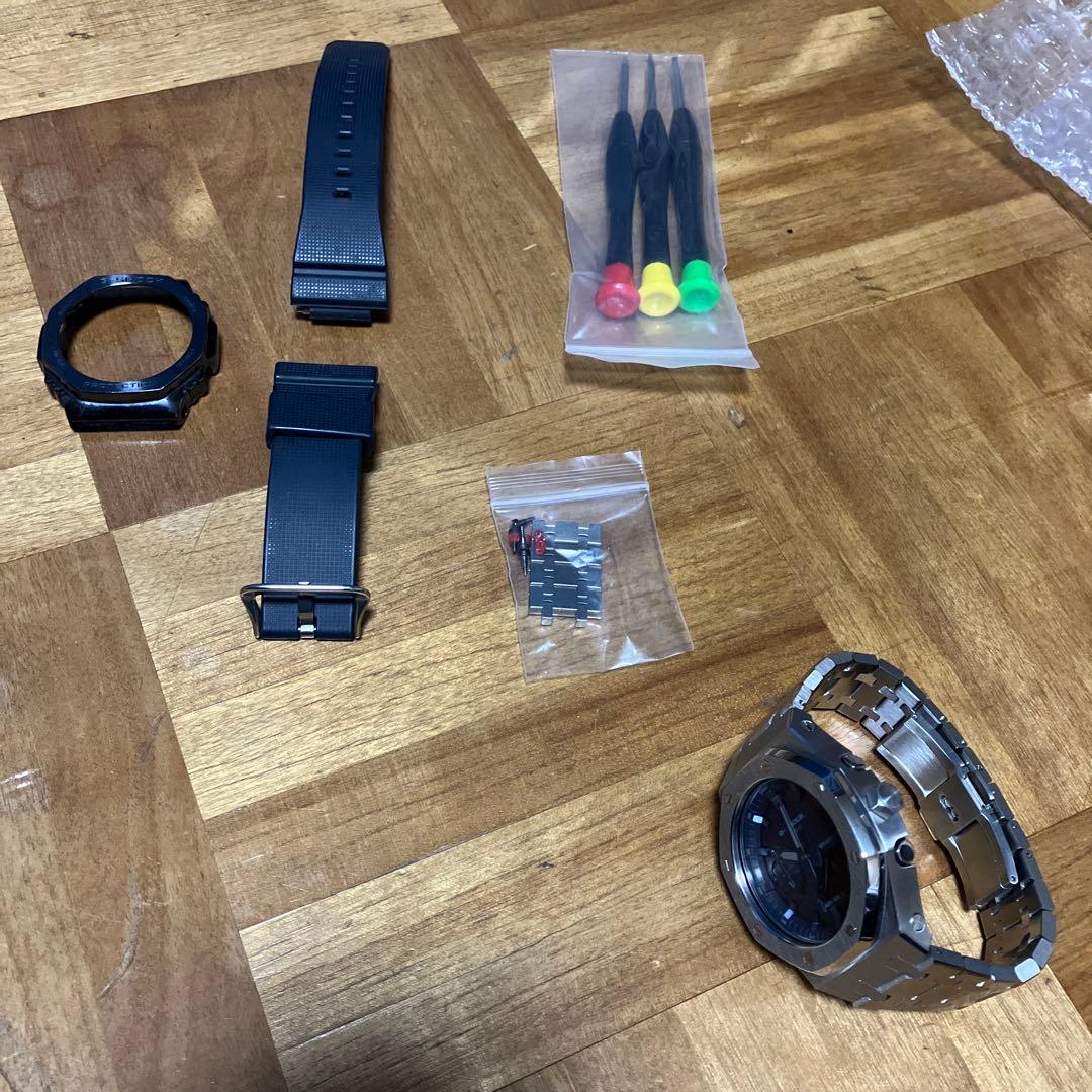 カシオーク　ステンレススチール シルバー/ブルー