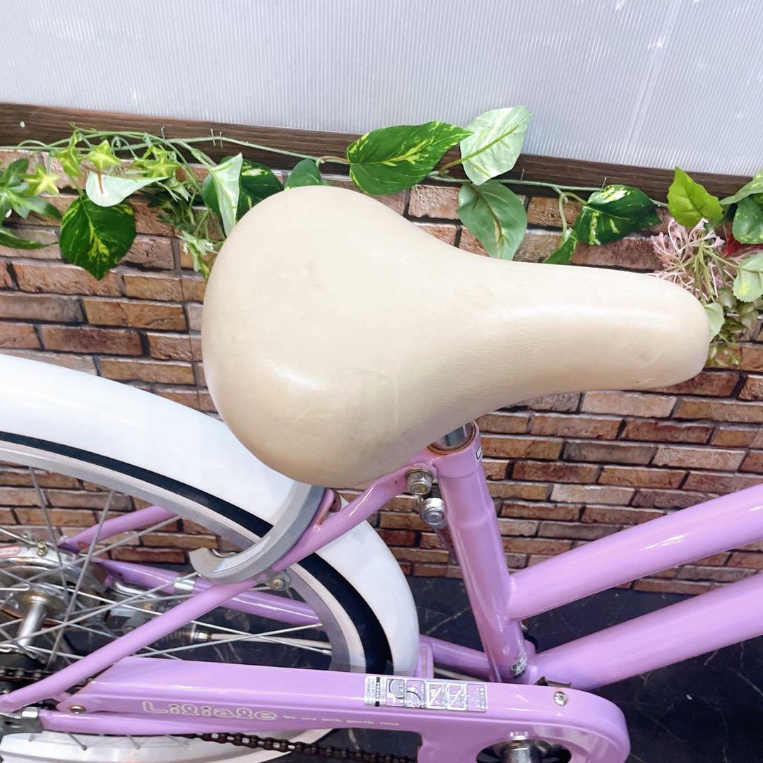 【81】子供用自転車 子供車 Liliale パープル 22インチ