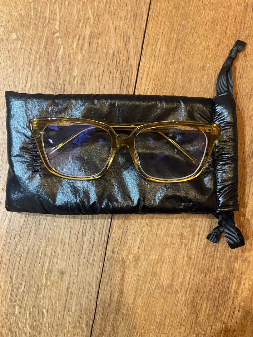 shishikui シシクイスクエアアイ クリアブラウン