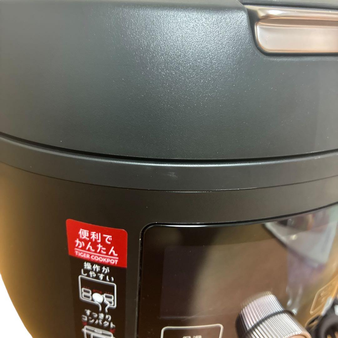 タイガー 電気圧力鍋 COK-B220 マットブラック 2.2L TIGER