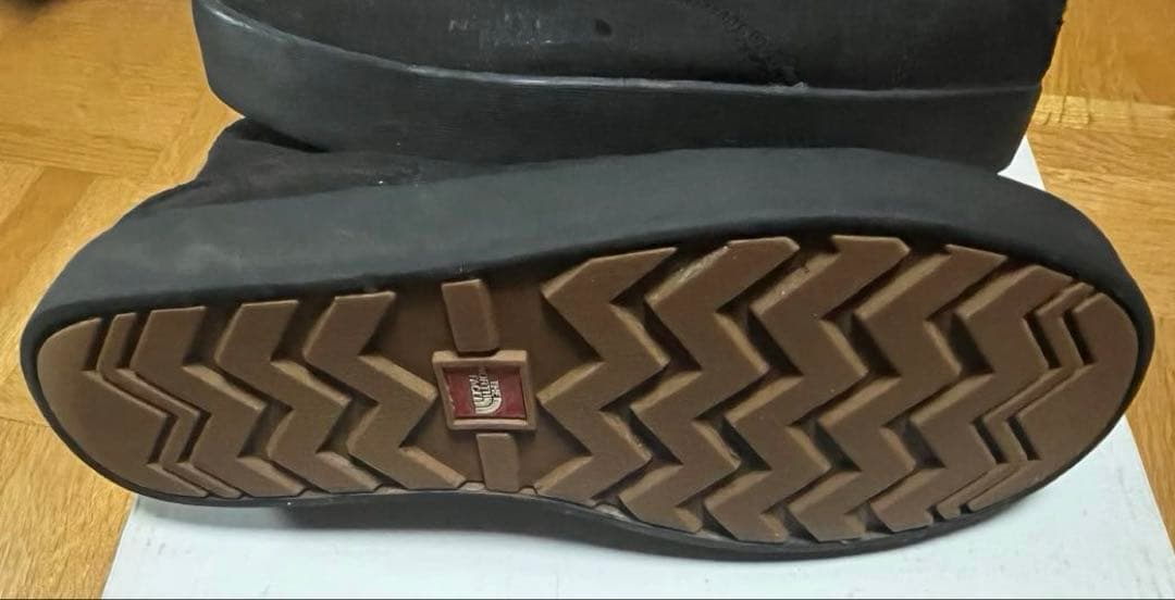 つる　THE NORTH FACE黒スリッポンブーツ24.0ノースフェイス