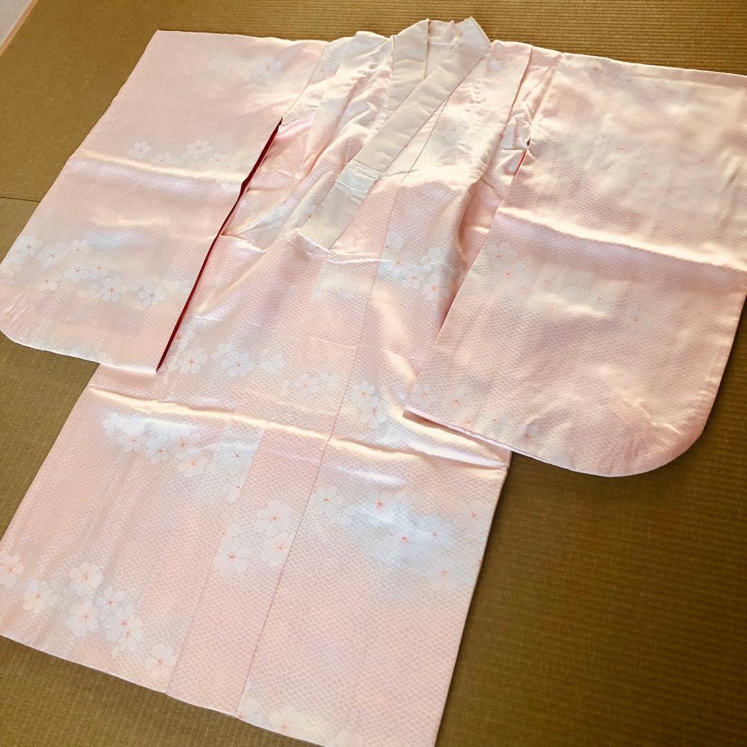 【総絞り】七五三　3歳　7歳　着物・長襦袢　正絹　アンティーク