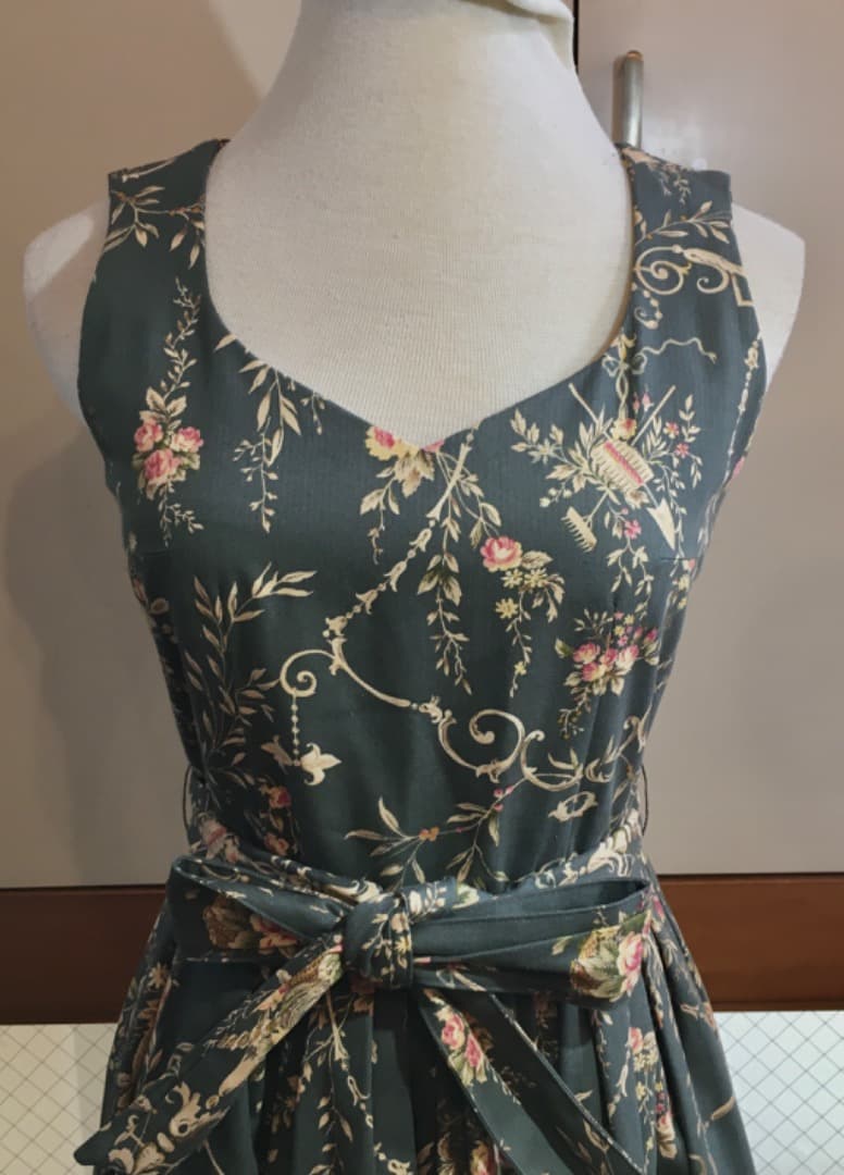 ○juliette et justine グリーンフローラル ワンピース