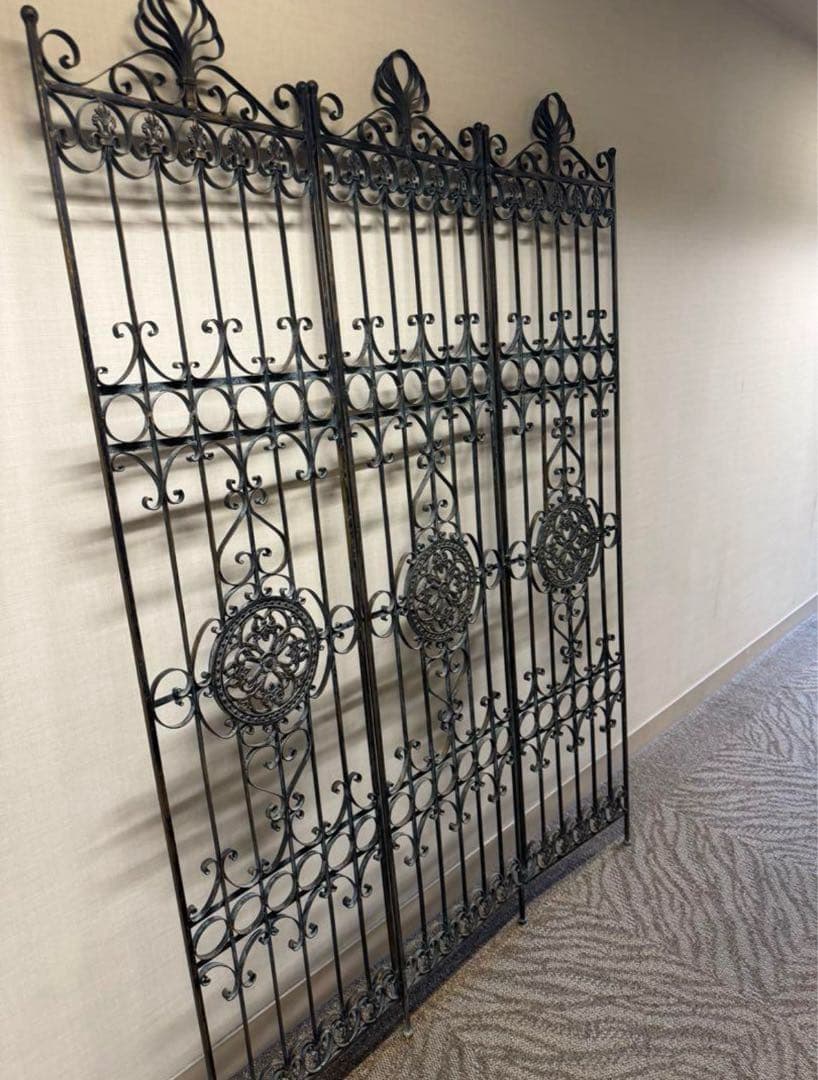 上質 鉄 アイアン インダストリアル ビンテ ージ 鉄格子 ガーデニング