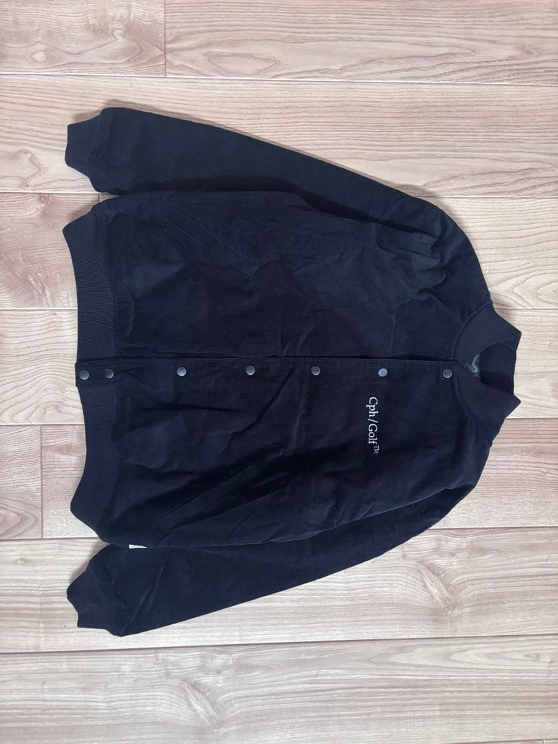 コーデュロイ中綿ジャケット　ブラック　M