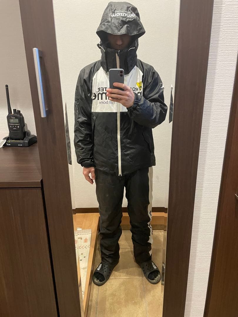 mazume レインウェア(上下セット) 防水素材Mサイズ