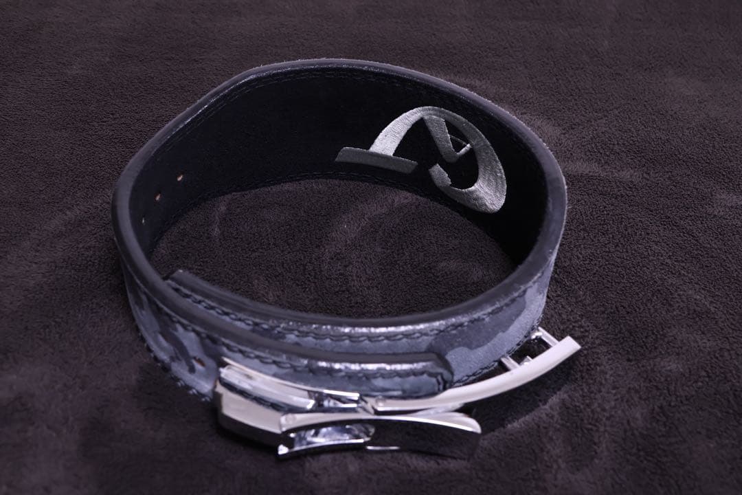 ジュラシックギア　オリジナルレザーベルトS (グレー迷彩)