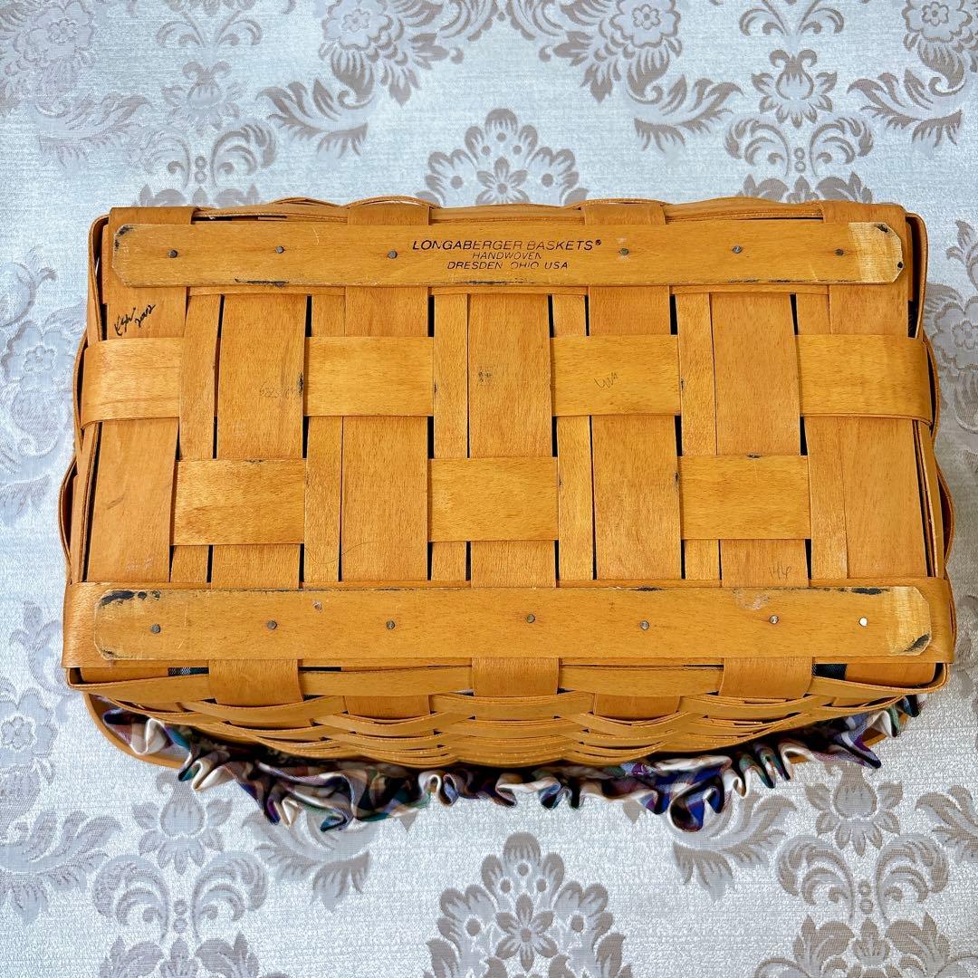 ロンガバーガー❤️バスケット❤️ミディアムマーケット❤️ハンドメイド　マドラスチェック