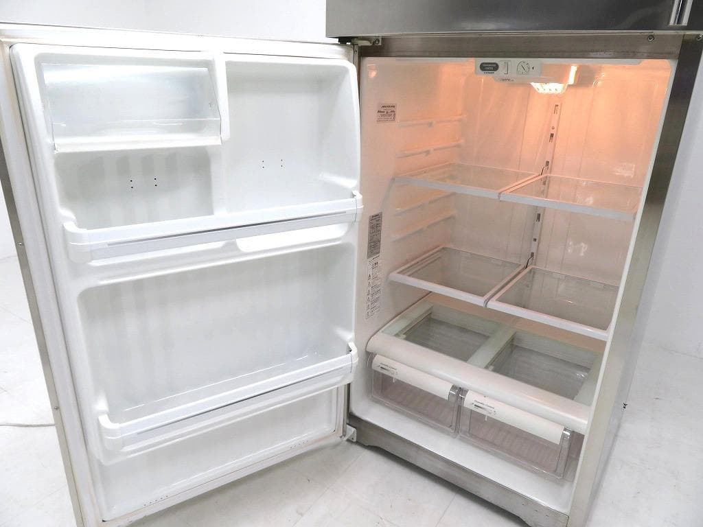 美品　GE　ステンレス　2ドア　大型　冷凍庫　冷蔵庫　モダン　高級