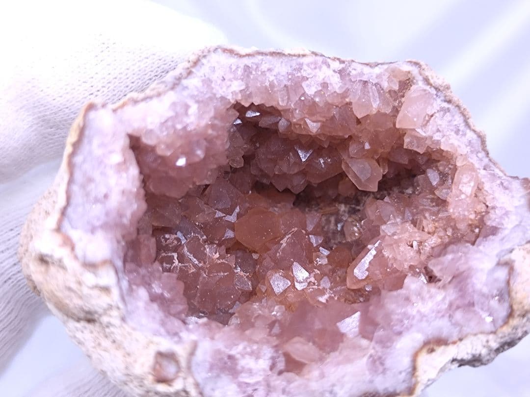 高品質　アルゼンチン産　ピンクアメジスト　ジオード　原石　標本　①