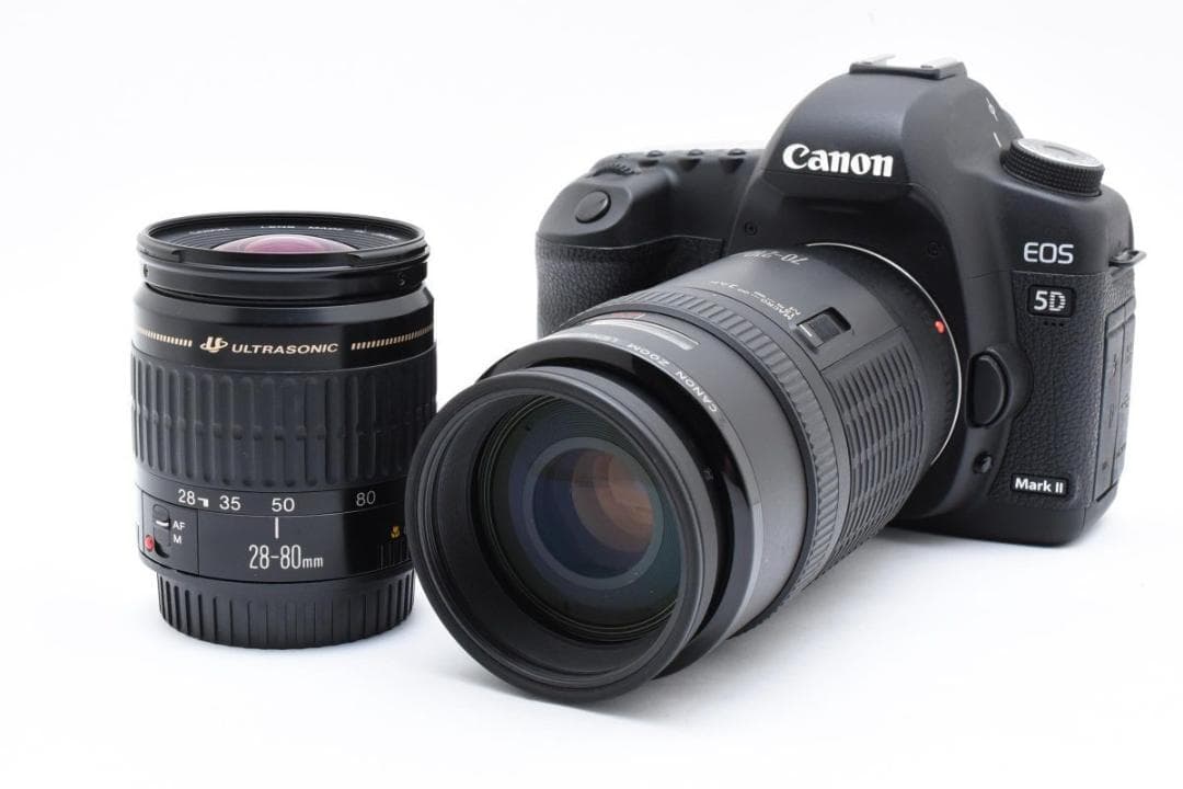 良品　キャノン EOS 5D Mark II ダブルレンズキット/純正ケース