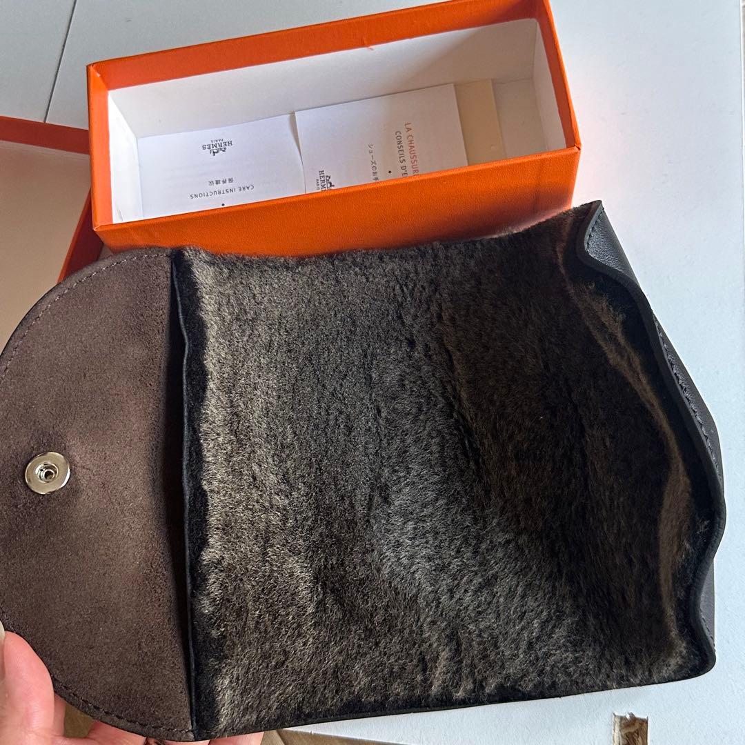 HERMES エルメス　シューズポリッシャー　靴磨き　箱付き