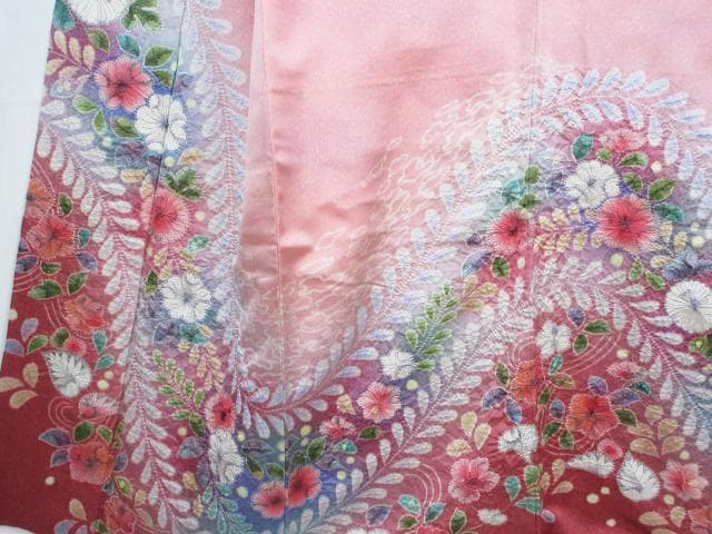 未着用に近い！辻が花＊落款付き＊総柄＊ラグジュアリー＊訪問着＊１６２ｃｍ＊裄６７