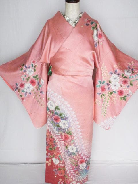 未着用に近い！辻が花＊落款付き＊総柄＊ラグジュアリー＊訪問着＊１６２ｃｍ＊裄６７