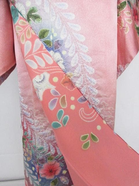 未着用に近い！辻が花＊落款付き＊総柄＊ラグジュアリー＊訪問着＊１６２ｃｍ＊裄６７