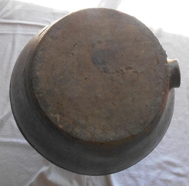 花入り 　古い甕　酢甕　　　骨董品　花瓶