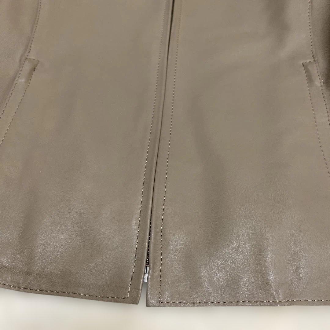 【ぴーちゃん さま専用】23区 シープレザー ノーカラージャケット25周年モデル