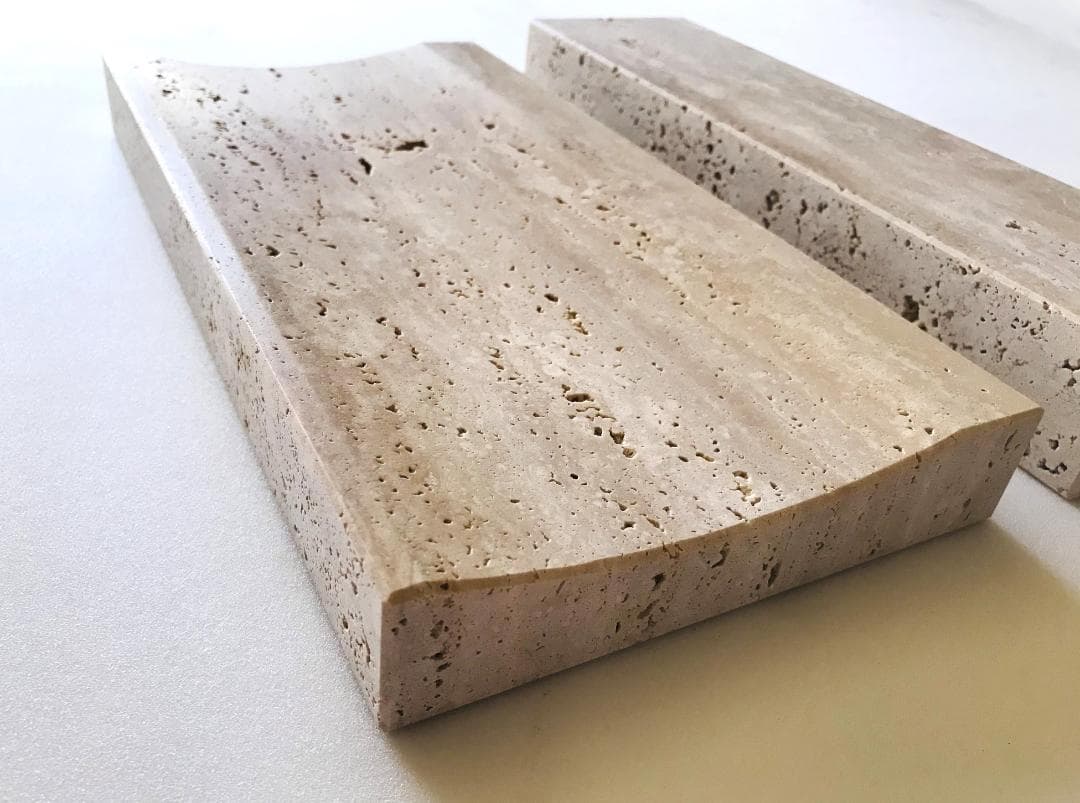 天然大理石プレート　トレイ　2個セット　アクセサリー　ディスプレイ　送料無料