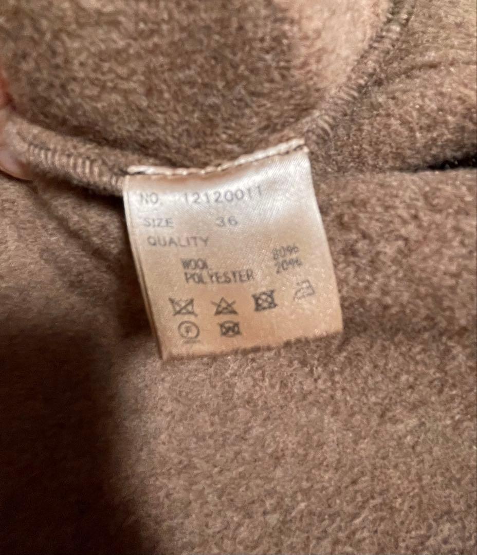 値下げ⭐️TODAYFUL wool over coat 36 モカ