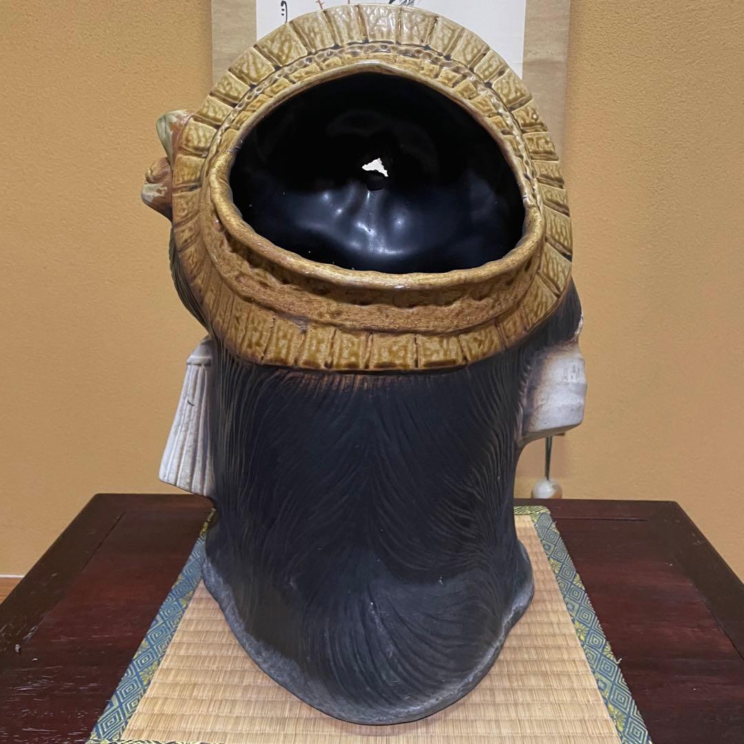 傘立て 陶器 信楽焼 狸 約45㎝ 傘入 和風 縁起物 【昭和レトロ】ビンテージ