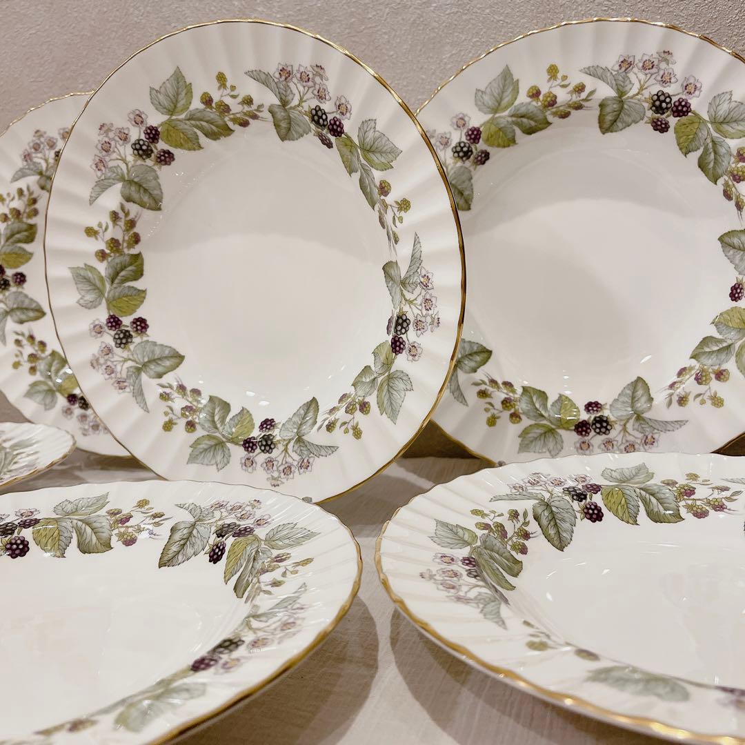 【廃盤・希少】英国製 ロイヤルウースター LAVINIA ラビニア 6枚 金彩