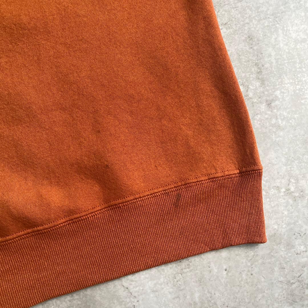 レアカラー 90s ラッセル 前V 無地 スウェット L ブリック