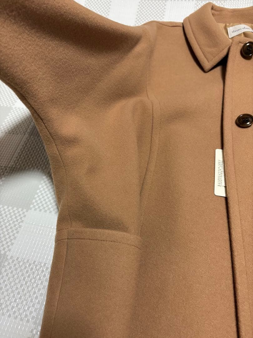 未使用 steven alanドルマンスリーブハーフコート ベージュ36