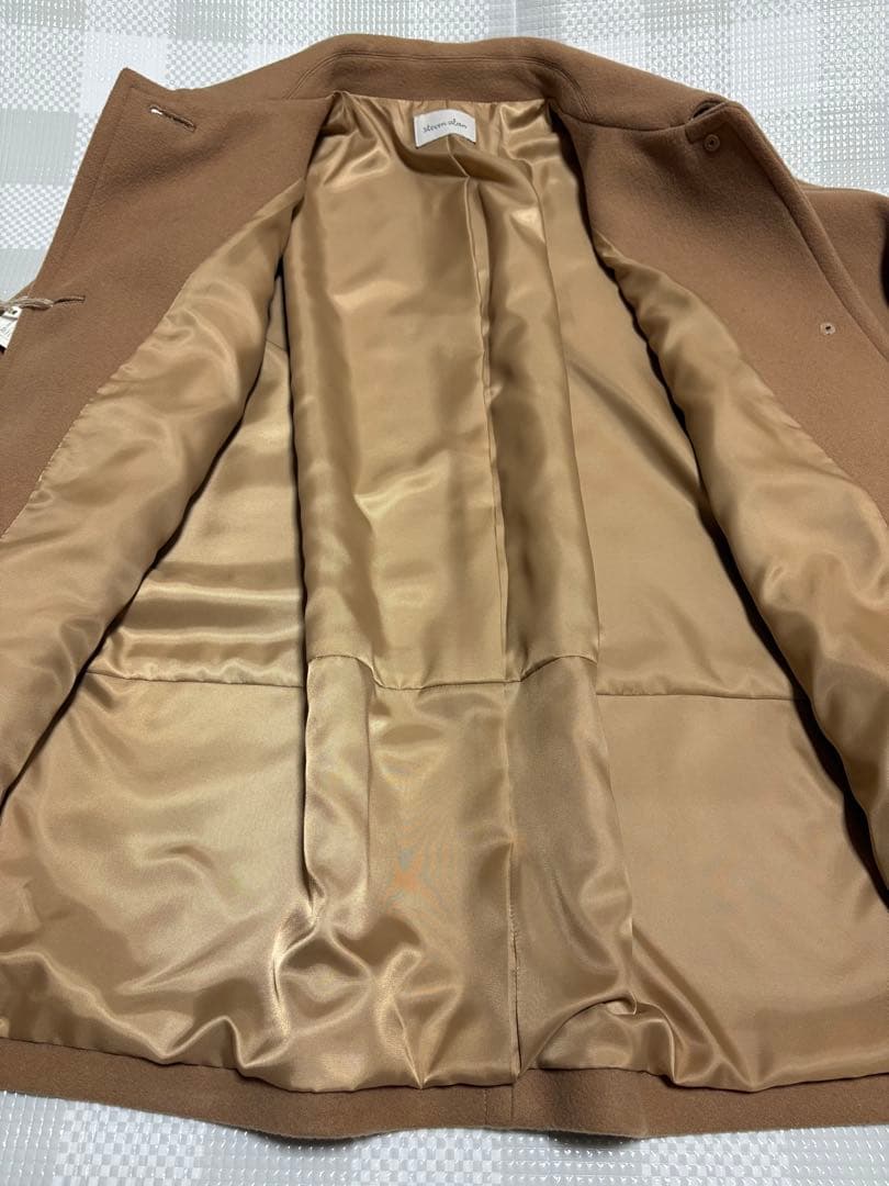未使用 steven alanドルマンスリーブハーフコート ベージュ36