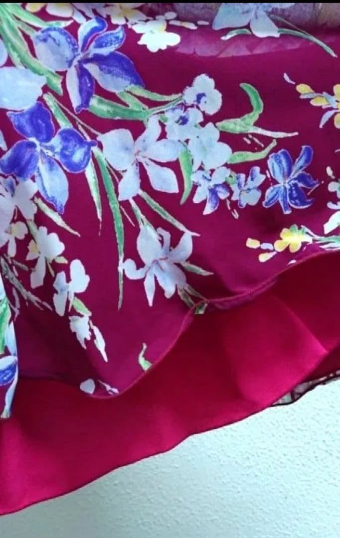 SALE☆チャコット　社交ダンス スカート　M 花柄 フレア　定価29700円