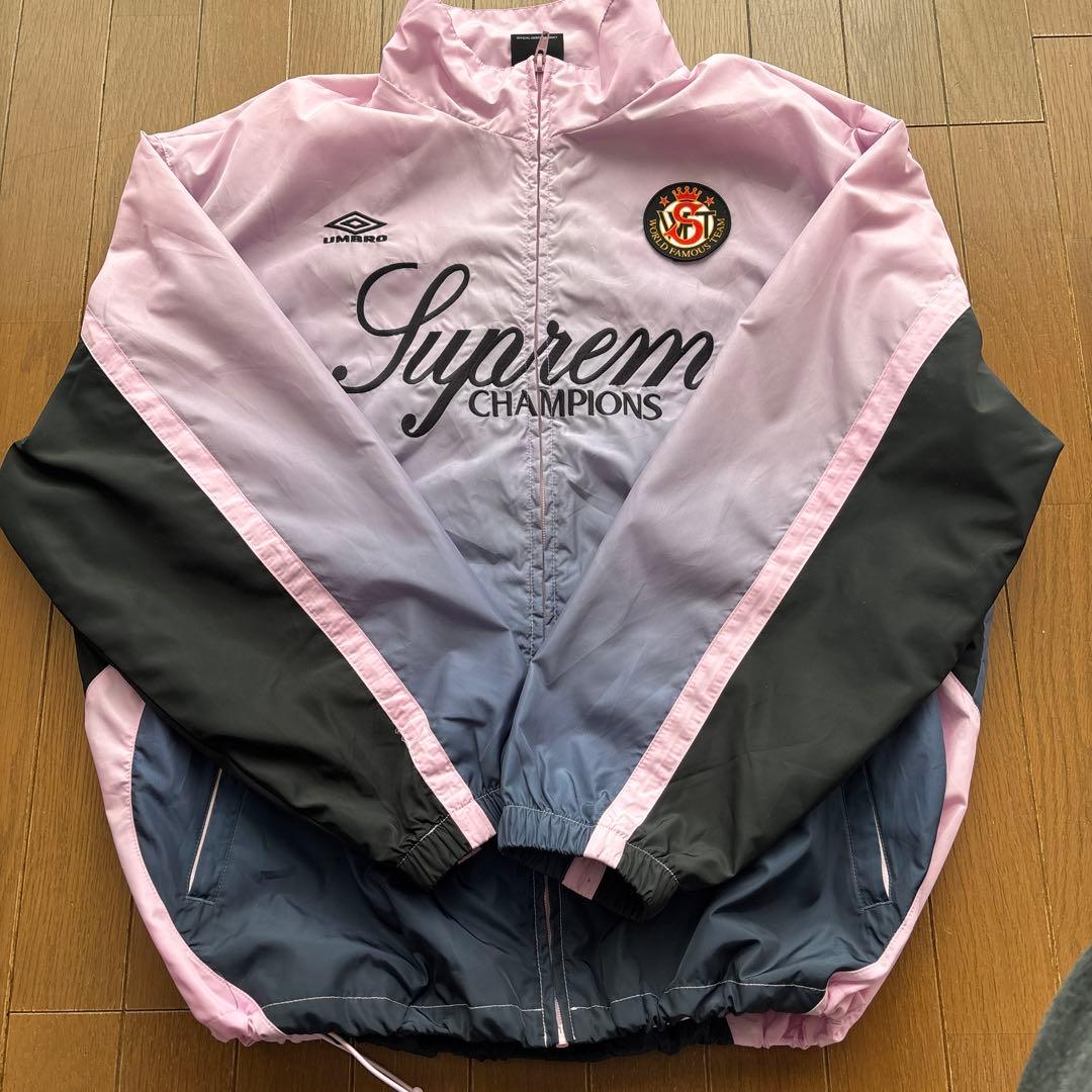 supreme×Umbro ナイロンジャケット ピンク