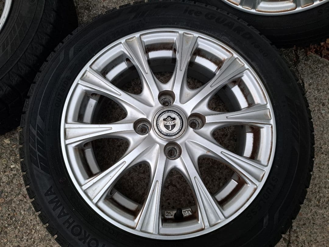 165/65R14バリ山アイスガード22年製！14×5.5J +38 4H100