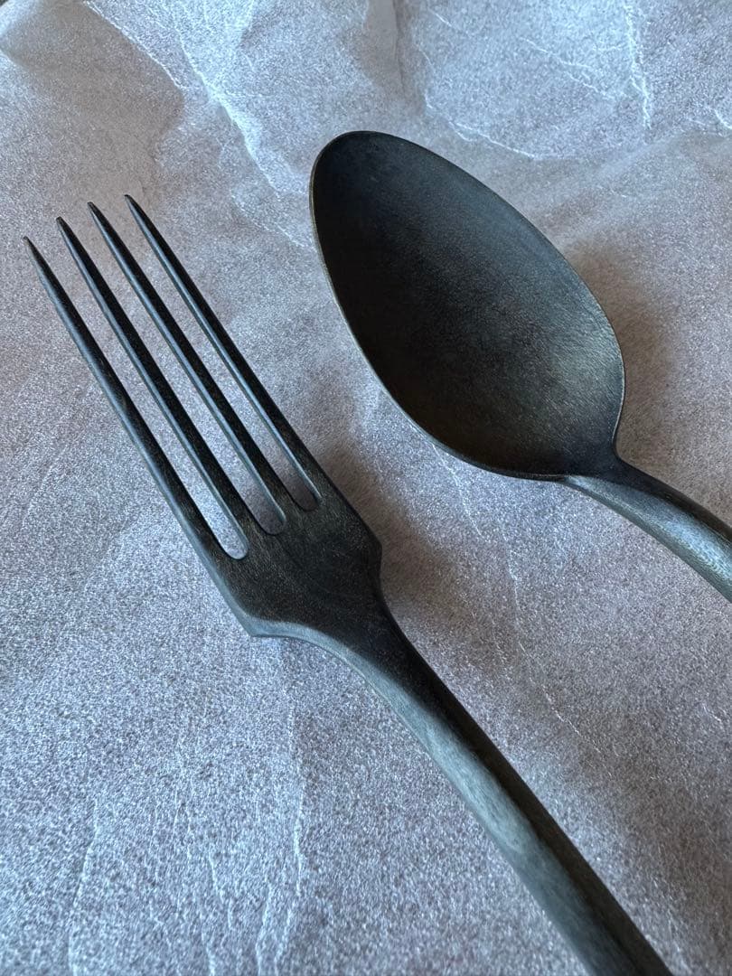 北村栄太　新品未使用　カトラリーセット フォーク×1、スプーン×1