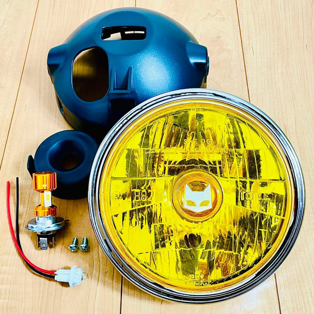 当時物 マーシャル 882 デベソ ヘッドライト MARCHAL デメキン改