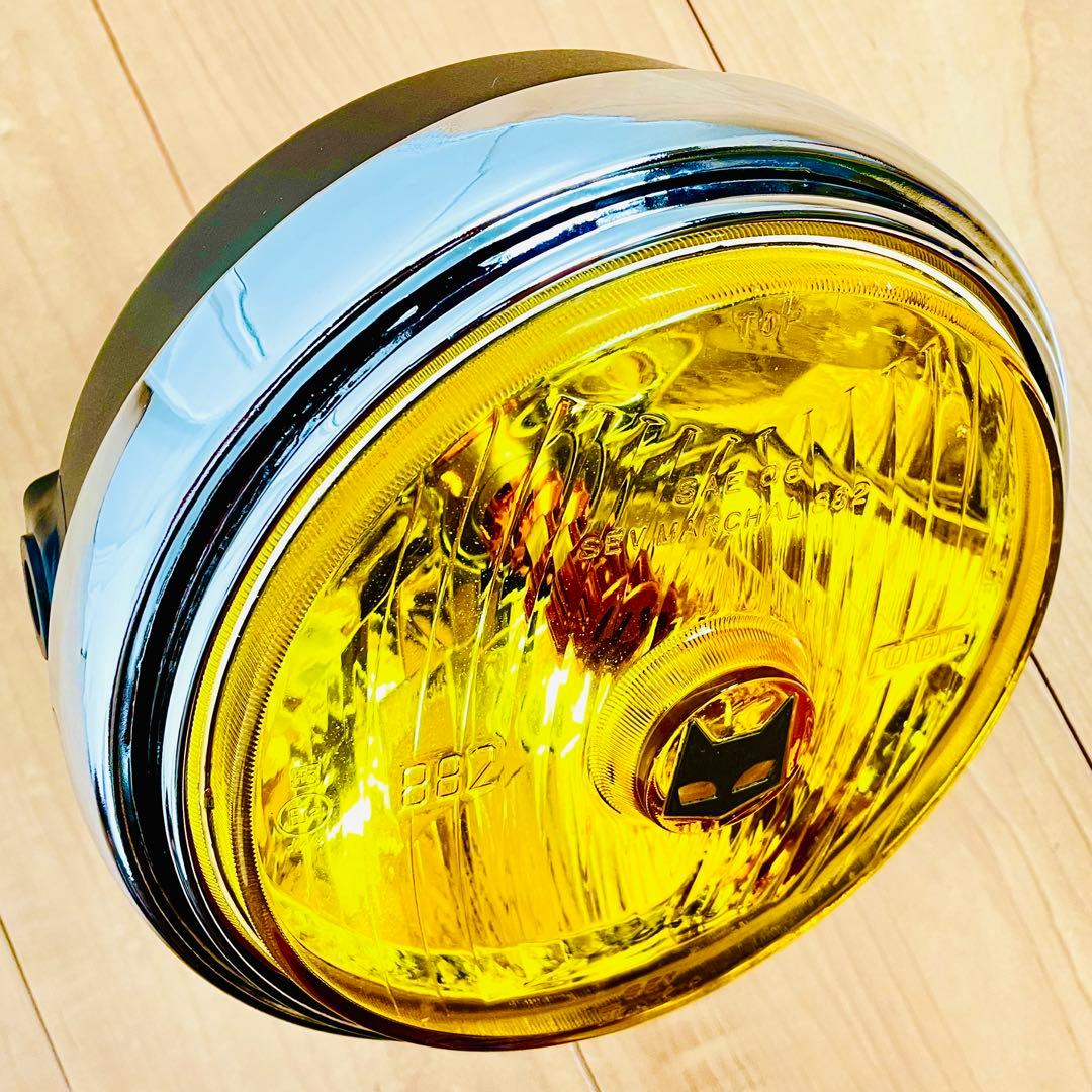 当時物 マーシャル 882 デベソ ヘッドライト MARCHAL デメキン改