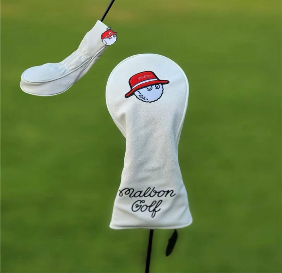 【大人気値下げ新品4点セット】Malbon Golfマルボンゴルフクラブカバー白
