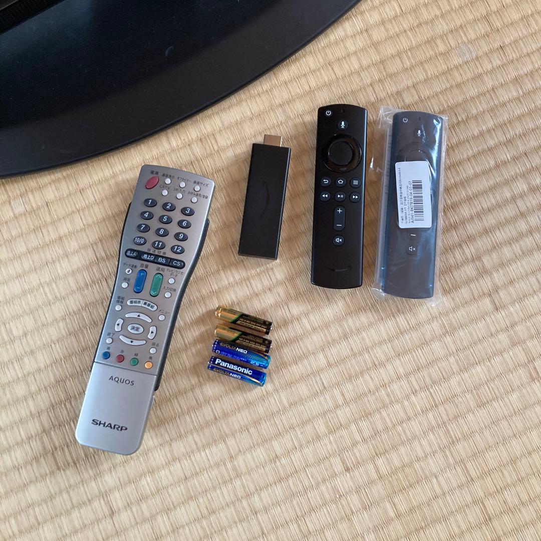 AQUOS 液晶テレビ リモコン40インチ　カバー＆fire TV付属品付き